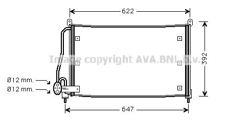 AVA QUALITY COOLING Lauhdutin, ilmastointilaite OL5295